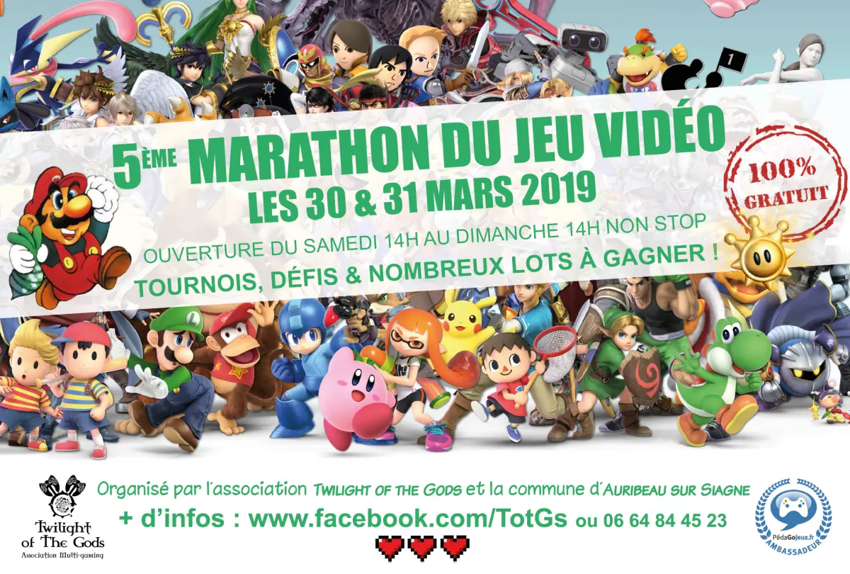 Flyer Marathon du Jeu Vidéo